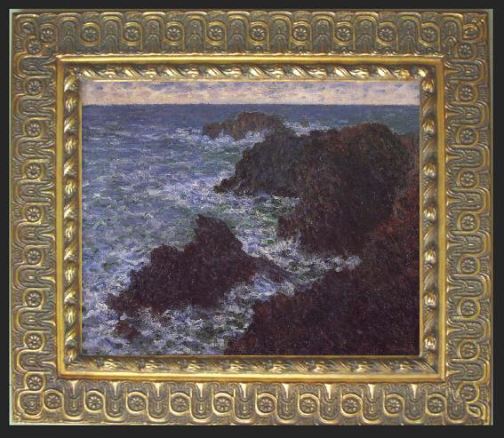 framed  Claude Monet The Cote Sauvage, Ta085